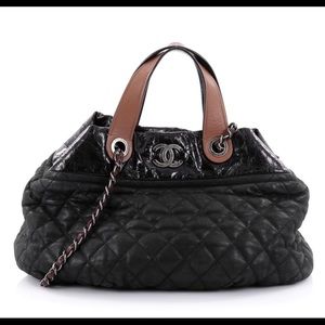 Chanel calfskin leather tote bag!